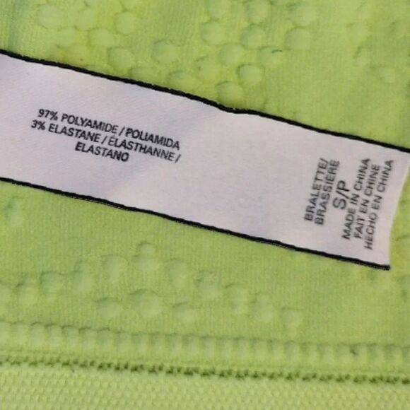 Victoria's Secret 2016 Neon High Neck Strappy Textured Bralette Small - Picture 13 of 14